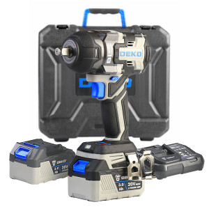 Chave de Impacto Brushless High Torque 1/2 Pol 800Nm 81,5kgf 20V 2 Baterias 3Ah e Maleta DKBW20XP01-S4