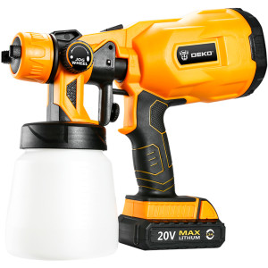 Pistola de Pintura Pulverizadora Elétrica HVLP 800ml 1.8mm a Bateria 20V DKSG20K2